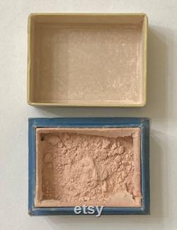 Rare vintage Cara Nome paper vanity powder box, Naturelle shade. c. 1915