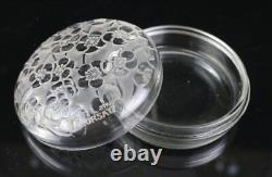 Rene R. Lalique Glass Le Lys D'Orsay Powder Box