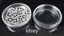 Rene R. Lalique Glass Le Lys D'Orsay Powder Box