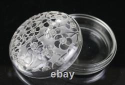 Rene R. Lalique Glass Le Lys D'Orsay Powder Box