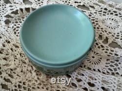 Reuge Sainte-Croix Blue Metal Musical Powder Box Made in Switzerland Painted Victorian Scene on Lid Music Box Not Working Properly