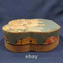 Richard Hudnut Three Flowers 1928 Box Toilet Water Bottle Compact Powder