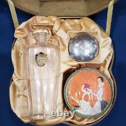 Richard Hudnut Three Flowers 1928 Box Toilet Water Bottle Compact Powder