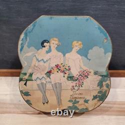 Richard Hudnut Three Flowers 1928 Box Toilet Water Bottle Compact Powder