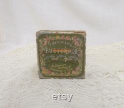 SALE Antique Powder Box Tax Stamp Freeman's Powder The Freeman Perfume Company Cincinnati Ohio