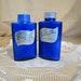 SALE Pair Vintage Evening In Paris Talcum Powder Bottles Talc Bottles With Contents Boujois Made In USA Cobalt Blue Glass Bottles