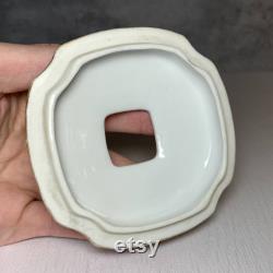 Set of 3 Early Noritake Hand Painted Gilded Vanity Set Hair Receiver Ring Dish