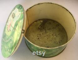 Set of Three Vintage Cheramy April Showers Dusting Powder Empty Tin Powder Boxes Tins Oeillet Carnation