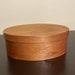 Shaker Oval Cherry Wood Medium Wood Box 4 x 6 x 2.25 inches Canterbury Woodworks