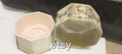 Shari Langloise Vanity Set Powder Box, Compact, Perfume Set, Boxed, Octagonal J327