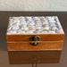Shell Jewelry Box with 3 pairs of earings