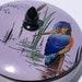 Shelley England Kingfisher Powder Jar, Porcelain Vanity Jar, Hand Painted Bone China Candy Dish, Art Nouveau Art Deco Dresser Box RARE