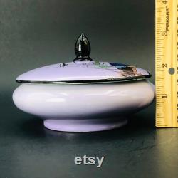Shelley England Kingfisher Powder Jar, Porcelain Vanity Jar, Hand Painted Bone China Candy Dish, Art Nouveau Art Deco Dresser Box RARE