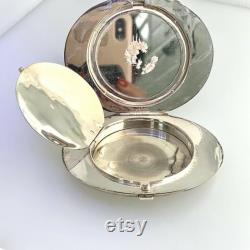 Siam Sterling Silver Container Compact Powder Box 76