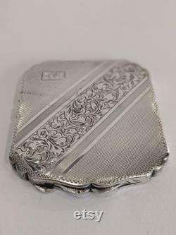 Silver Powder Box, Art Nouveau, Secession