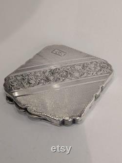 Silver Powder Box, Art Nouveau, Secession