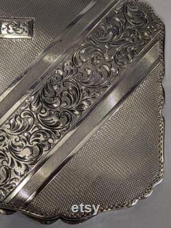 Silver Powder Box, Art Nouveau, Secession