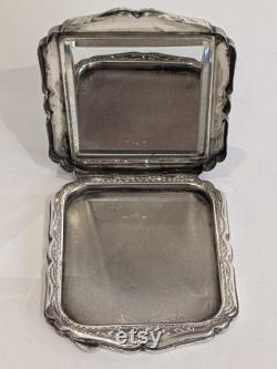 Silver Powder Box, Art Nouveau, Secession