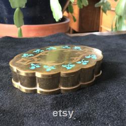 Solid Brass Powder Box