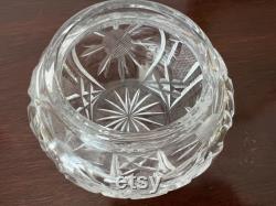 Sterling Lid Cut Glass Powder Vanity Jar Nell