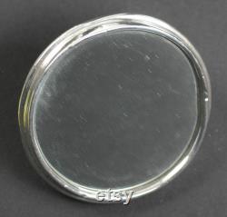 Sterling Silver Coconut Shell Powder Box