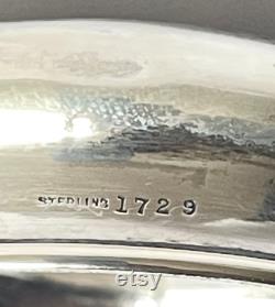 Sterling Silver Engraved Top Powder Dresser Vanity Jar Antique