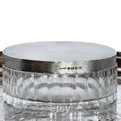 Sterling Silver and Crystal Vanity Box
