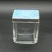 Sterling Silver and Guilloche Enamel Art Deco Vanity Box Jar