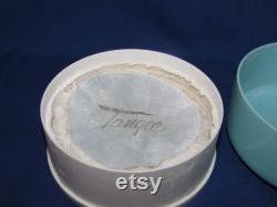 TANGEE POWDER 1960s Geo. W. Luft Blue Plastic Powder Container