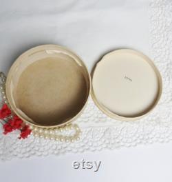 Tabu Dusting Powder Box, Dana Bath Powder Box, Empty French Violinist Lid Powder Box, 40's Cosmetics