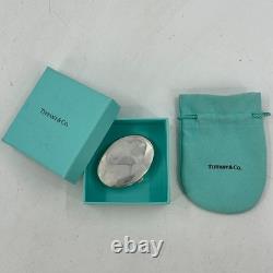 Tiffany & Co 925 Sterling Silver Round Compact Makeup Powder Box