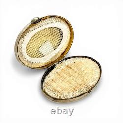 Tiffany & Co 925 Sterling Silver Round Compact Makeup Powder Box