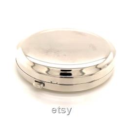 Tiffany and Co Estate Sterling Silver Powder Case with Mirror 73.4 Grams TIF93