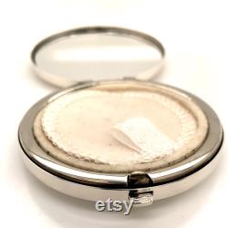 Tiffany and Co Estate Sterling Silver Powder Case with Mirror 73.4 Grams TIF93