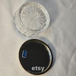 Towle E P Gold Dresser Powder Jar Art Deco Mirror Lid Towle E P Gold Dresser Powder Jar Art Deco Mirror Lid