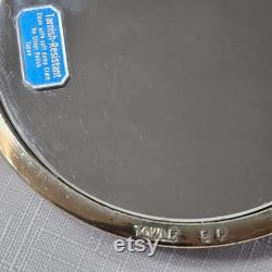 Towle E P Gold Dresser Powder Jar Art Deco Mirror Lid Towle E P Gold Dresser Powder Jar Art Deco Mirror Lid