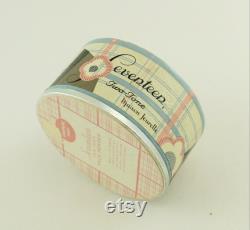 Unused 1950s SEVENTEEN Face Powder Round Box Unopened Original Packaging Advertising Maison Jeurelle