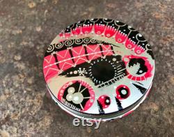 Useful gift idea for Birthday Hand painted tin box Rock and roll