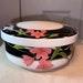 VINTAGE HANKOOK HAND-done powder box vintage dresser box collectable home decor vanity lidded box dresser jar with lid candy dish
