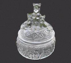 VTG 1930s L.E. Smith SCOTTIE DOGS Deco Powder Jar