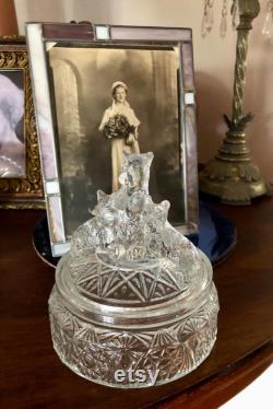 VTG 1930s L.E. Smith SCOTTIE DOGS Deco Powder Jar