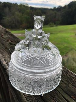 VTG 1930s L.E. Smith SCOTTIE DOGS Deco Powder Jar