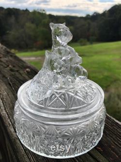 VTG 1930s L.E. Smith SCOTTIE DOGS Deco Powder Jar