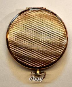 VTG Limoges France Pocket Watch Style Compact Mirror Powder Box + Bonus