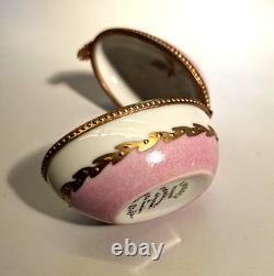 VTG Limoges France Pocket Watch Style Compact Mirror Powder Box + Bonus