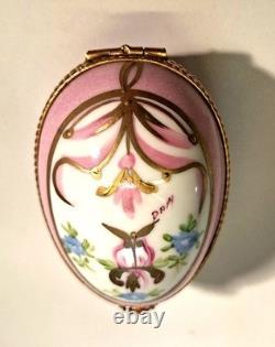 VTG Limoges France Pocket Watch Style Compact Mirror Powder Box + Bonus