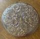 VTG Verlys France Powder Jar Vanity Box Signed Frosted Pink Gold