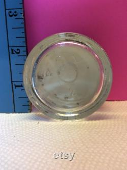 Vanity Vintage Powder Cream Jar Gold Fern Decorated (NBPE 704)