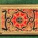 Very Pretty Vintage Camera Type All In One Powder Compact With Lipstick Holder And Cigarette Compartment Patterned Leather Finish.