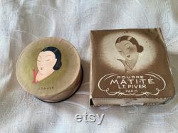 Very rare 1920's-30's Piver 'Matite' powder Poudre, sealed and boxed